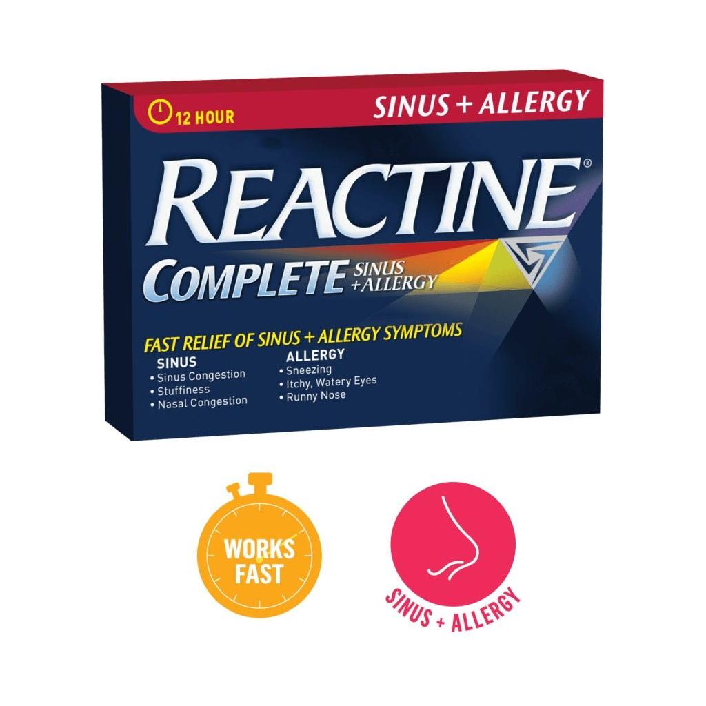 Reactine Complete Sinus + Allergy Tablets 10 - #shop_name
