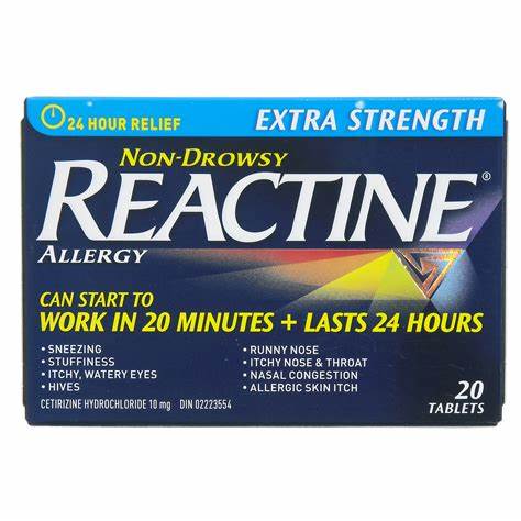 Reactine Extra Strength Non-Drowsy 10MG 20 Tablets - Okotoks HC Pharmacy