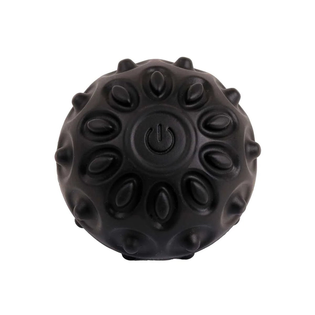 Black textured ball with power symbol on a white background - okotoks hc pharmacy