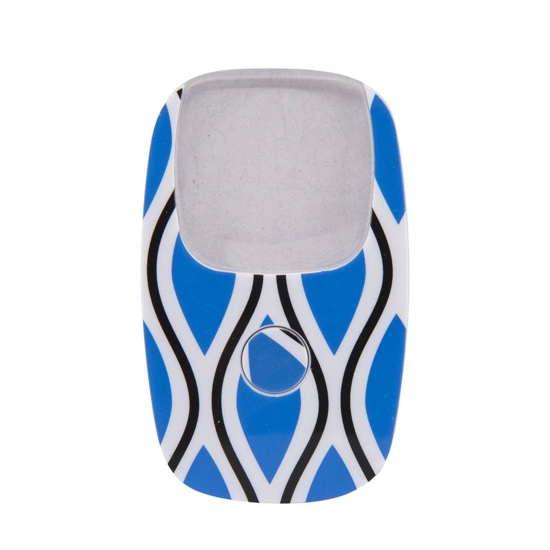 magnifier with blue and black pattern on a white background - okotoks hc pharmacy
