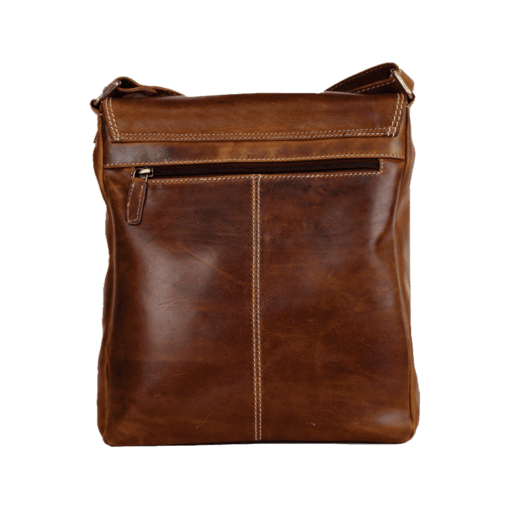 Brown leather bag on a white background - okotoks hc pharmacy