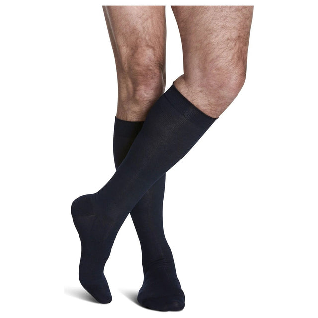 Sigvaris Mens Sea Island Cotton Knee High compression 15 - 20mmHg - #shop_name