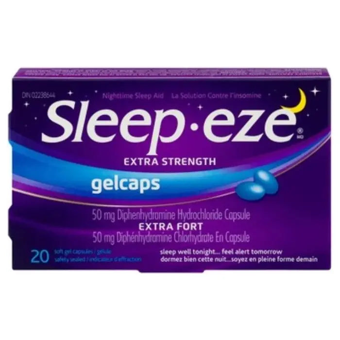 Sleep - eze Gelcaps Extra Strength 50MG 20 - #shop_name