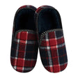 Pair of plaid slippers on a white background - okotoks hc pharmacy