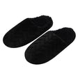 Pair of black slippers on a white background - okotoks hc pharmacy