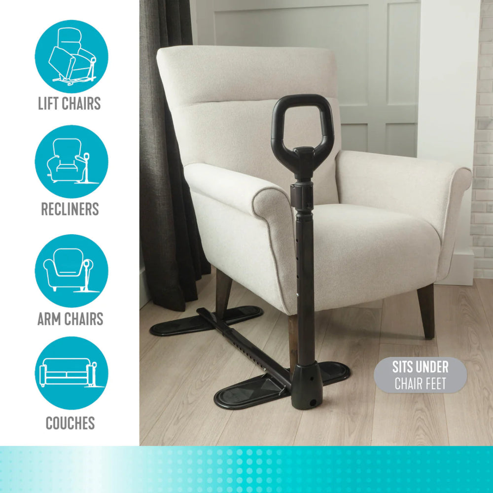 couch cane with a white chair and icons indicating types of furniture. - okotoks hc pharmacy