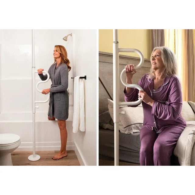 Stander Security Pole and Curve Bar - okotoks hc pharmacy