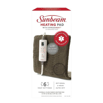 Sunbeam Heating Pad with XpressHeat standard size - Okotoks HC Pharmacy