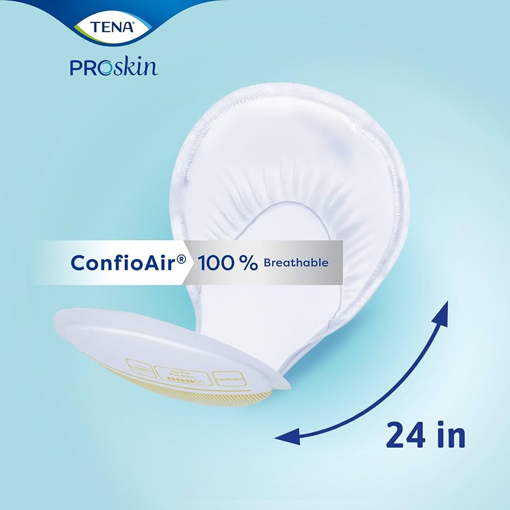 TENA Proskin product with '100% Breathable' label on a light blue background - okotoks hc pharmacy