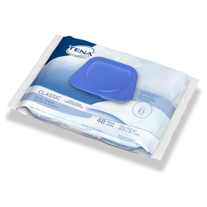 TENA CLASSIC WIPES 48PK 7.9"X12.5" - #shop_name