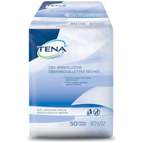 TENA DRY WASHCLOTHS 50PK 13"X13.25" - #shop_name