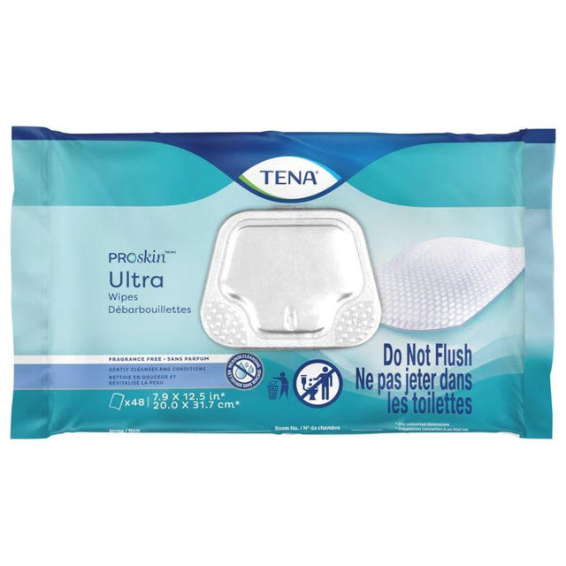 TENA ULTRA WIPES 48PK 7.9"X12.5" - #shop_name