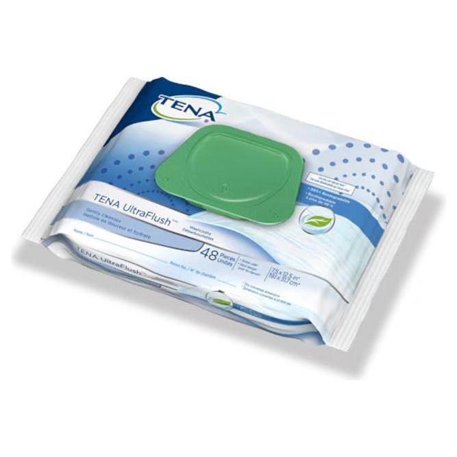 TENA ULTRA FLUSH WIPES 48PK 7.5"X12.5" - #shop_name