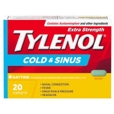 Tylenol Cold & Sinus Extra Strength Day 20 Caplets - Okotoks HC Pharmacy