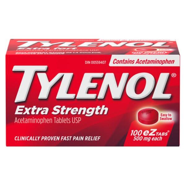 Tylenol Extra Strength EZ Tablets 500MG 100 - #shop_name