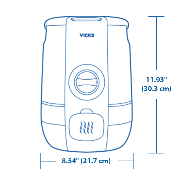Vicks CoolRelief Filter Free Cool Mist Humidifier VUL600C - Okotoks HC Pharmacy