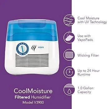 Vicks germ free cool moisture humidifier - Okotoks HC Pharmacy