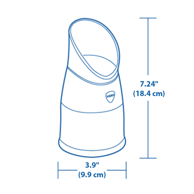 Vicks Portable Personal Steam Inhaler size
