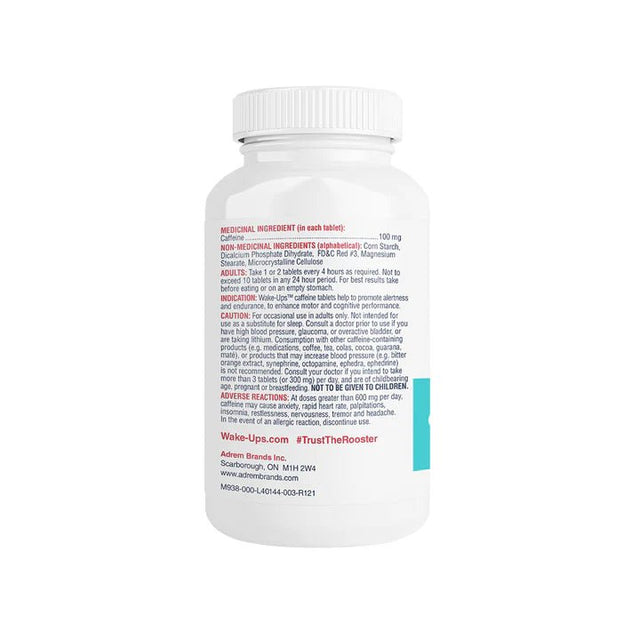 White supplement bottle with label on a white background - okotoks hc pharmacy