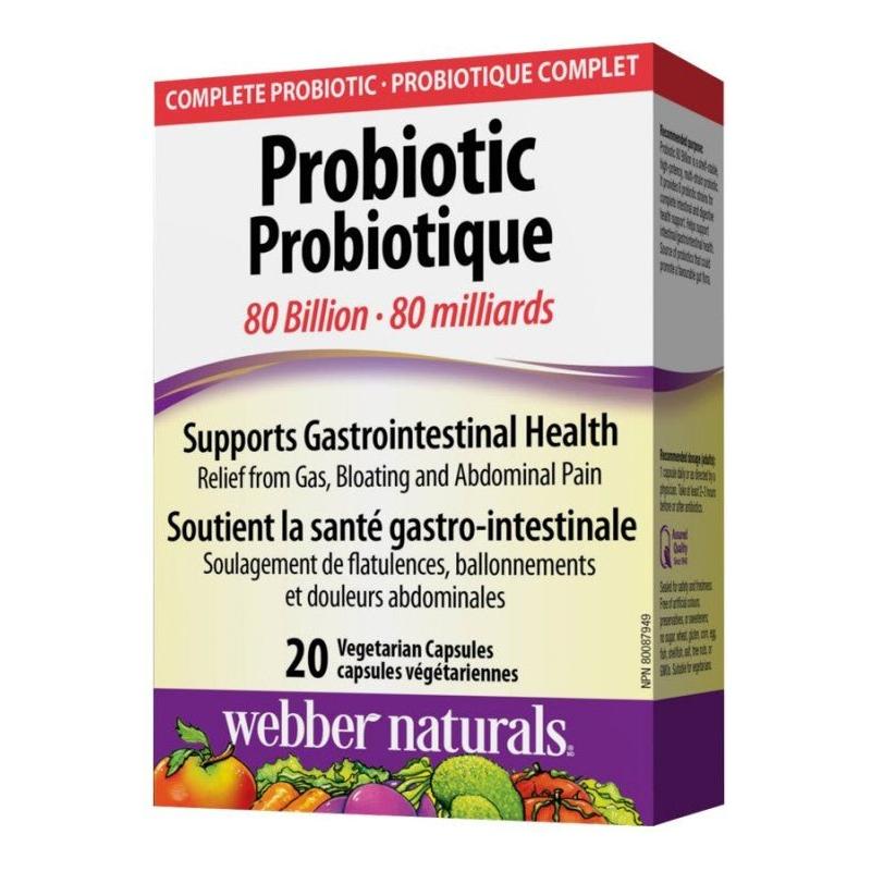 Webber Naturals Probiotic 80 Billion Caps 20 - Okotoks HC Pharmacy