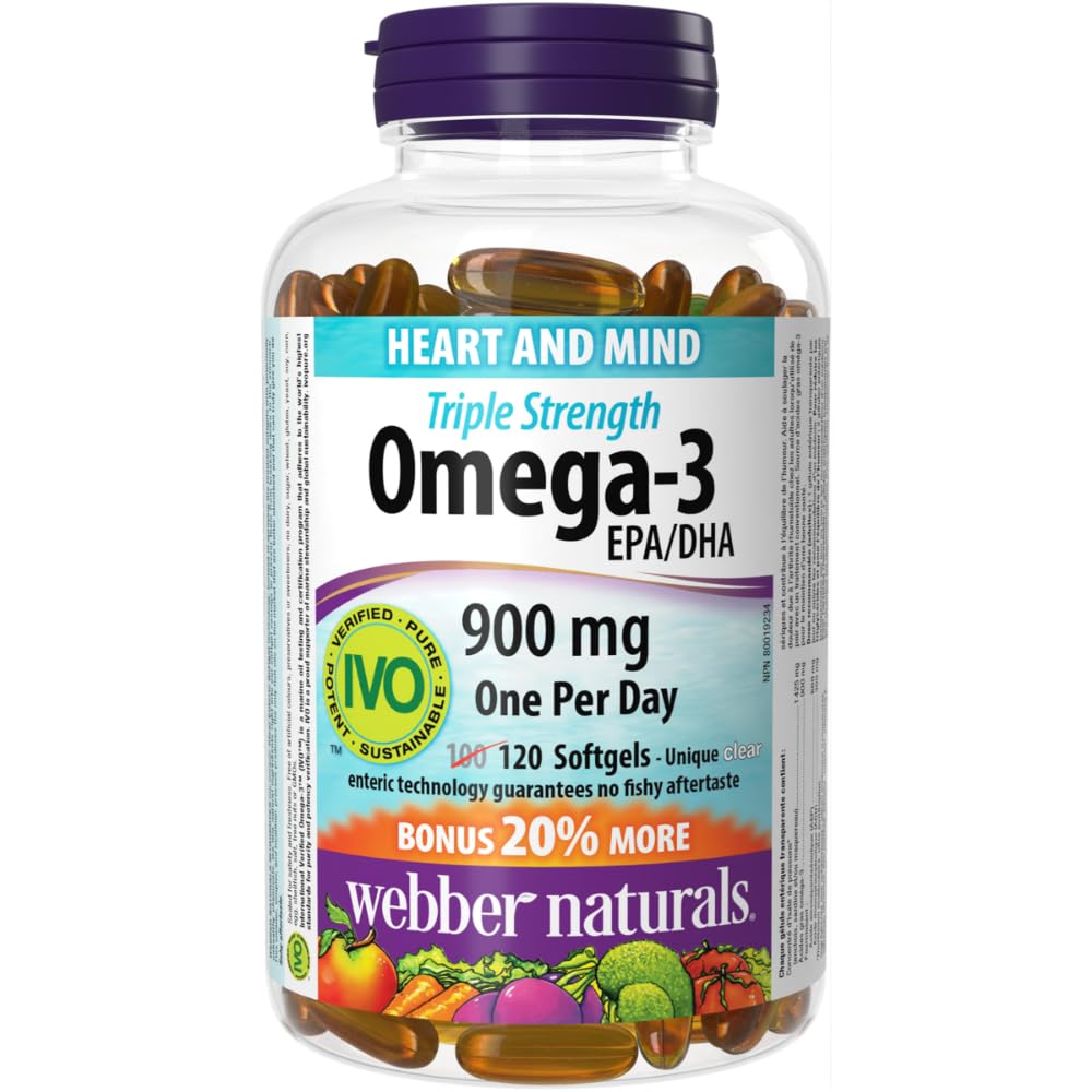 Omega-3 supplement bottle with visible label on a white background - okotoks hc pharmacy