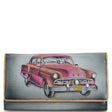 Wallet with a vintage car design on a white background - okotoks hc pharmacy