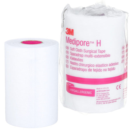 Roll of 3M Medipore H surgical tape on a white background - okotoks hc pharmacy