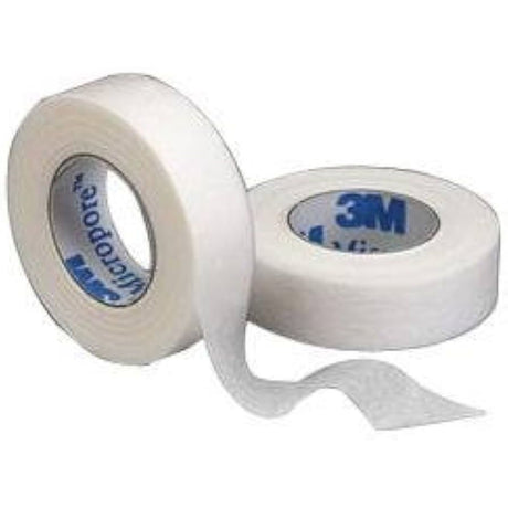 Two rolls of 3M Micropore tape on a white background - okotoks hc pharmacy