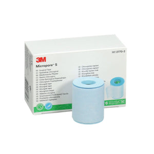 3M Micropore S surgical tape with packaging on a white background - okotoks hc pharmacy