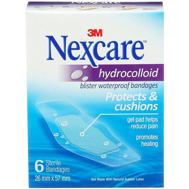 Nexcare hydrocolloid bandages packaging with 3M logo on a white background - okotoks hc pharmacy