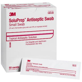 3M SoluPrep Antiseptic Swab packaging on a white background - okotoks hc pharmacy