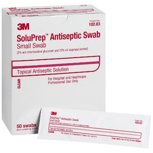 3M SoluPrep Antiseptic Swab packaging on a white background - okotoks hc pharmacy