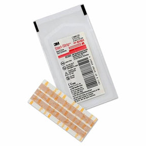 Strip of adhesive bandages with packaging labeled '3M Steri-Strip' on a white background. - okotoks hc pharmacy