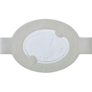Wound dressing with a central circular pad on a white background - okotoks hc pharmacy