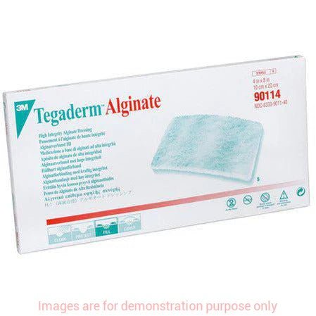 Box of Tegaderm Alginate dressing with 3M branding on a white background - okotoks hc pharmacy