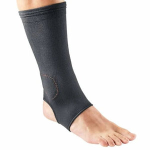 Black ankle support brace on a white background - okotoks hc pharmacy