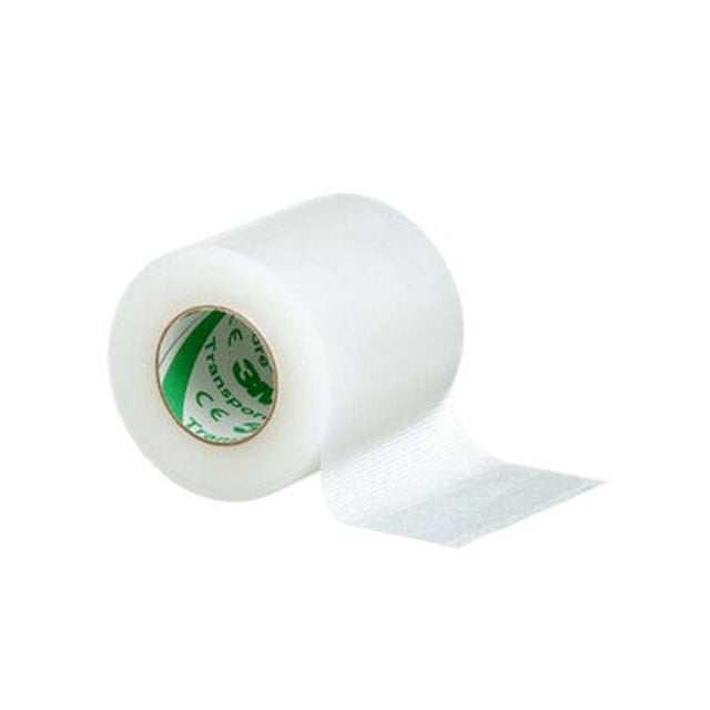 Roll of white tape with a green label on a white background - okotoks hc pharmacy