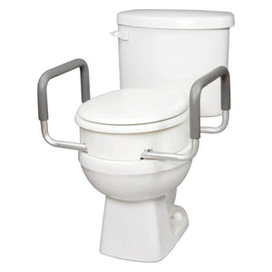 RAISED TOILET SEAT W/ARMS ELONGATED - #shop_name