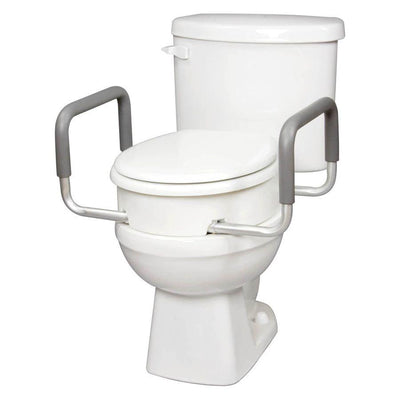 RAISED TOILET SEAT W/ARMS ELONGATED - #shop_name