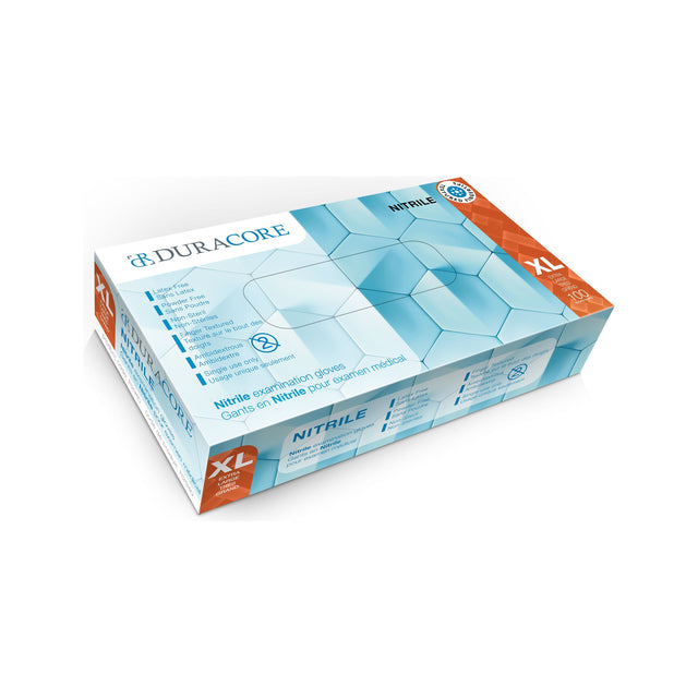 DURACORE NITRILE EXAM GLOVES 100 PK XLARGE - #shop_name