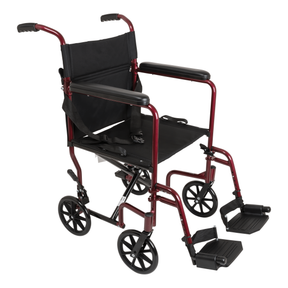 TRANSPORT CHAIR 19" BURGUNDY - #shop_name