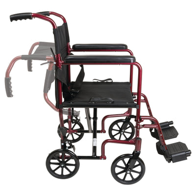 TRANSPORT CHAIR 19" BURGUNDY - #shop_name