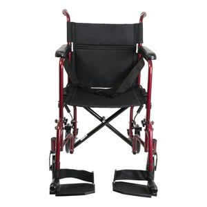 TRANSPORT CHAIR 19" BURGUNDY - #shop_name