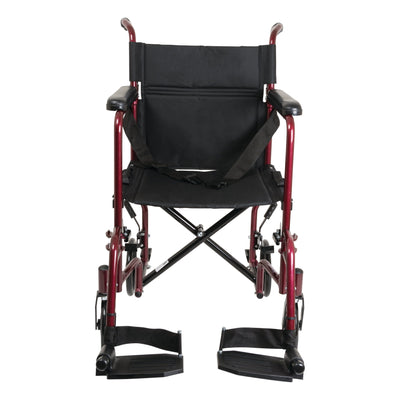 TRANSPORT CHAIR 19" BURGUNDY - #shop_name