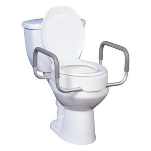 DRIVE PREMUIM RAISED TOILET SEAT W/ARM REST - #shop_name