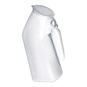 DRIVE MALE URINAL WITH LID DISPOSABLE CLEAR - #shop_name