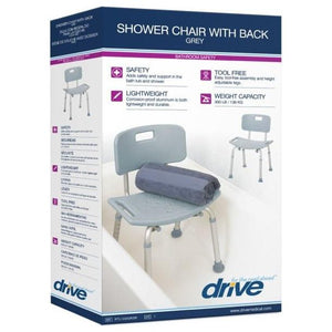 Drive Deluxe Bath Chair with Back - #shop_name