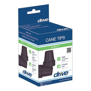 Black DRIVE cane tip replacement for 3/4 inch canes-Okotoks HC Pharmacy