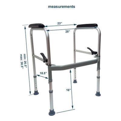 Mobb Aluminium Folding Toilet Safety Frame - #shop_name