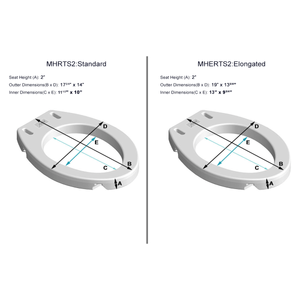 Mobb Raised Toilet Seat 2" - #shop_name